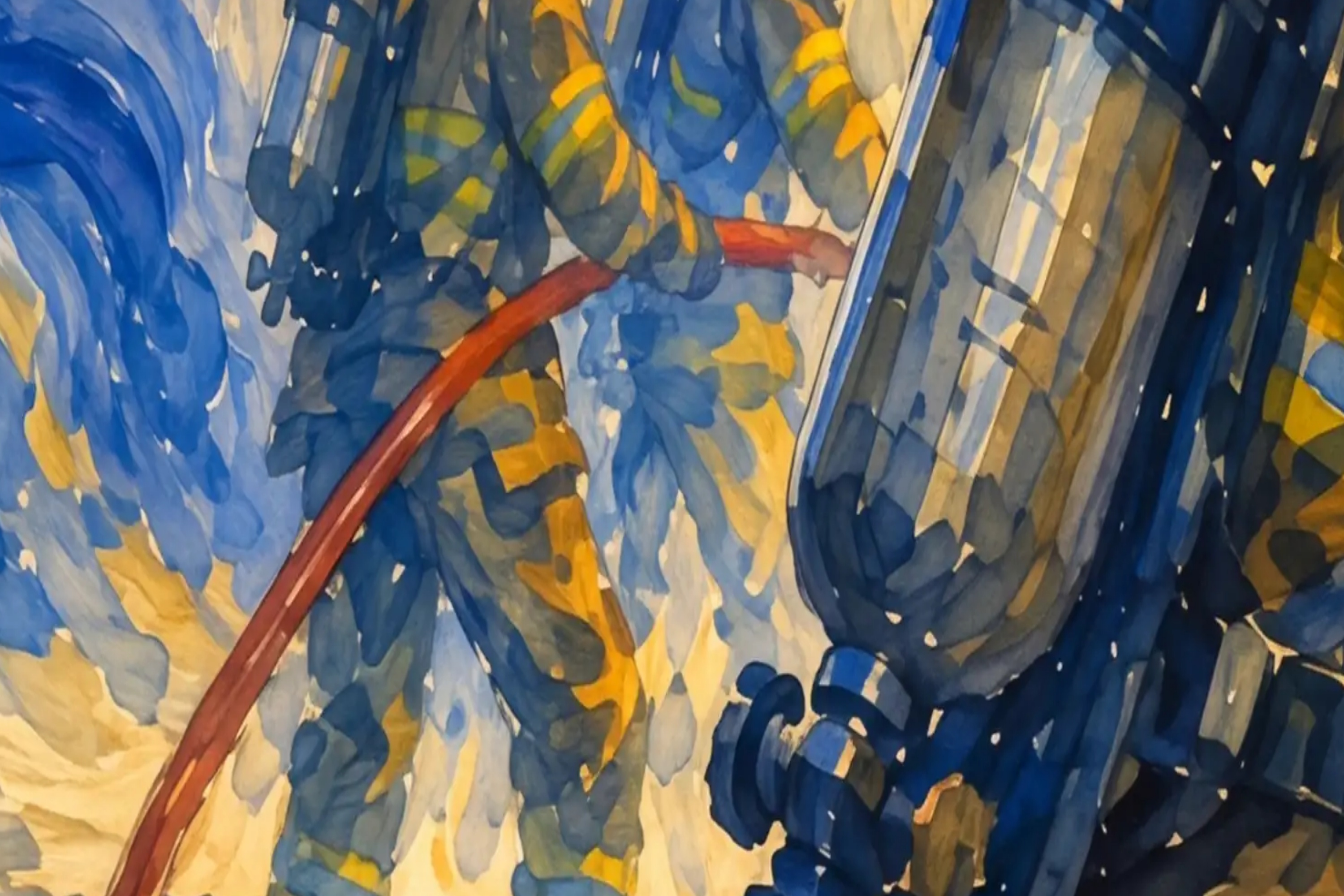 Fireground - close-up detail