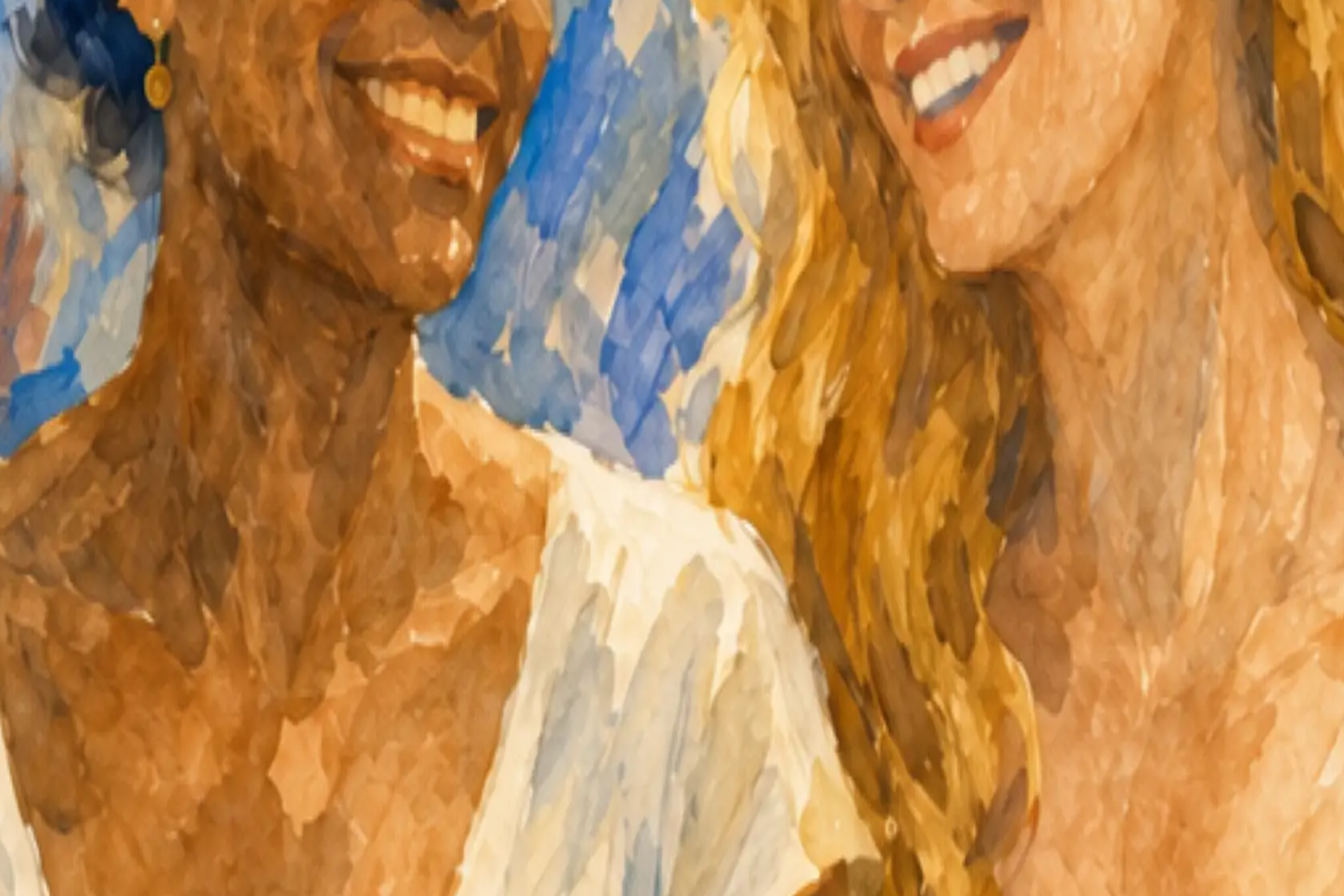 Two Brides - close-up detail