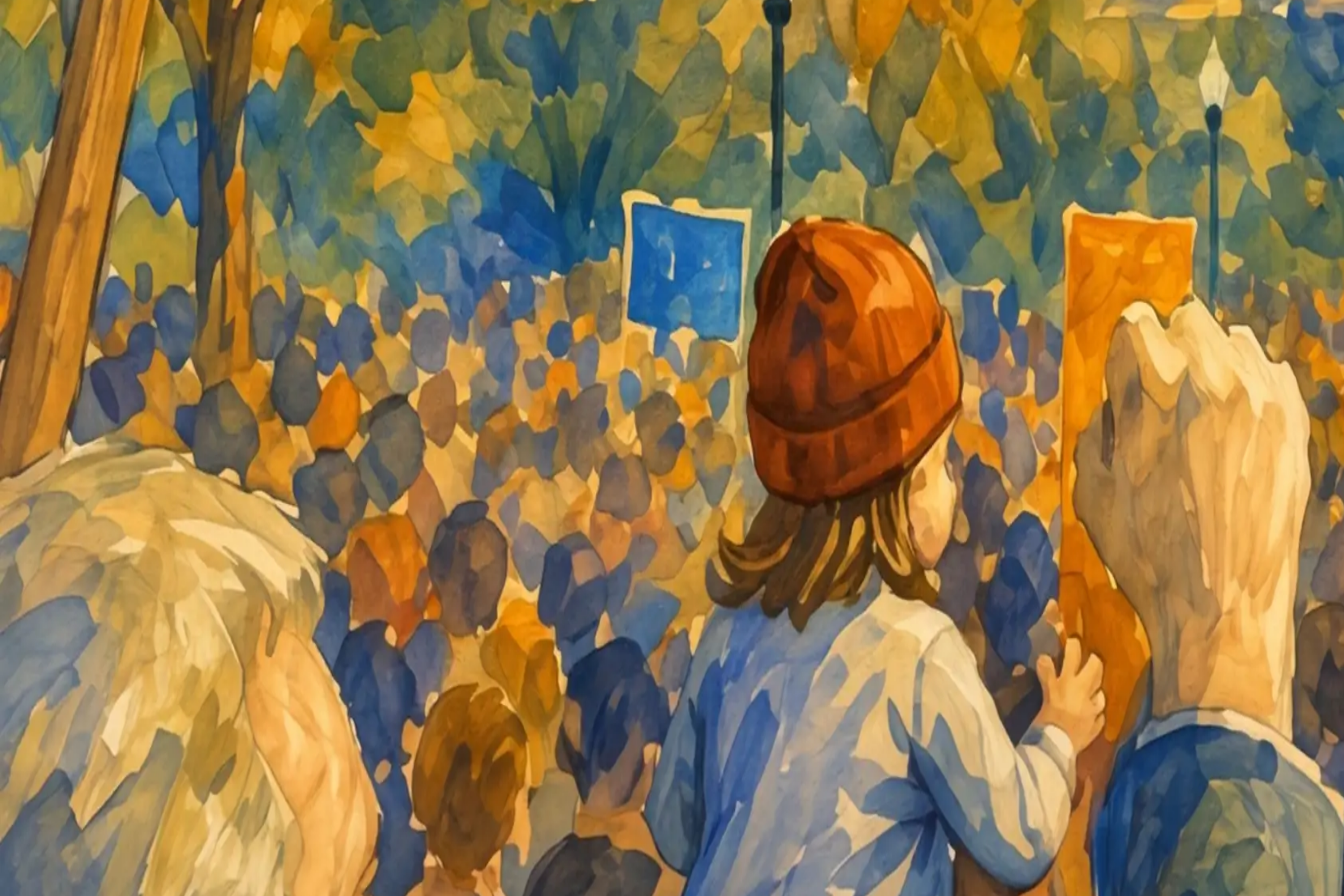 Capitol Gathering - close-up detail
